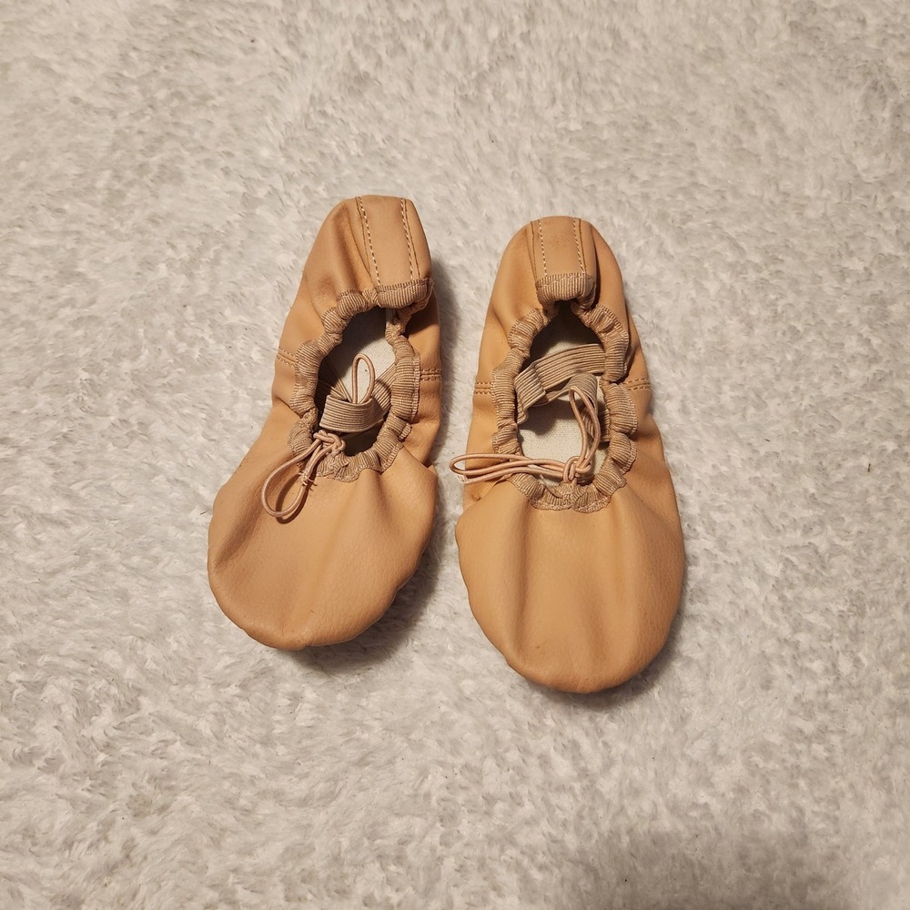 Stelle Kids Ballet Shoes Leather Pink‎ Size 12 Toddler Dance Slippers
